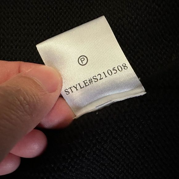 BROCHU WALKER Short Sleeve Knit Open Front Cardigan in Black #S210508 - Picture 9 of 10